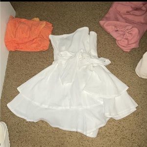 ‼️SOLD ‼️white strapless romper